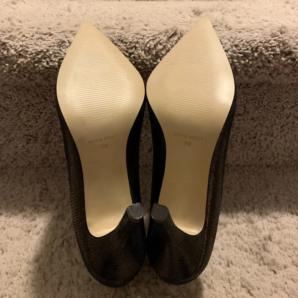 Nine West - Metallic Heels - Picture 6 of 6